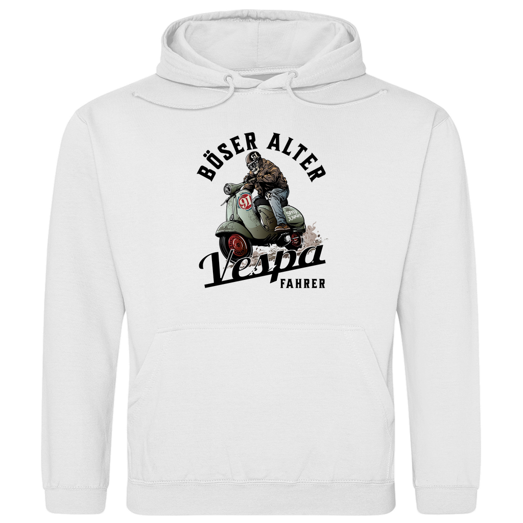 Hoodie Böser alter Vespa Fahrer mit Vespa