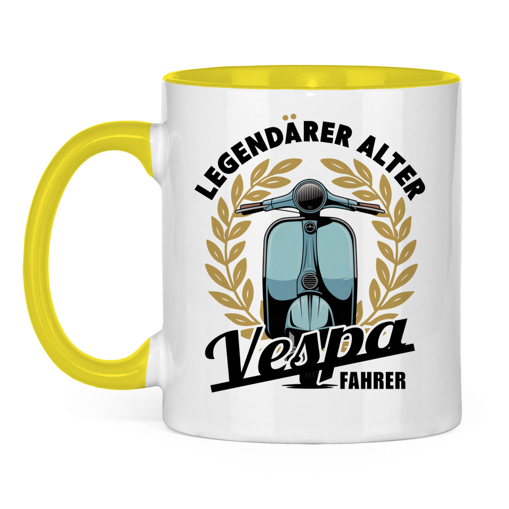 Tasse Legendärer alter Vespa Fahrer