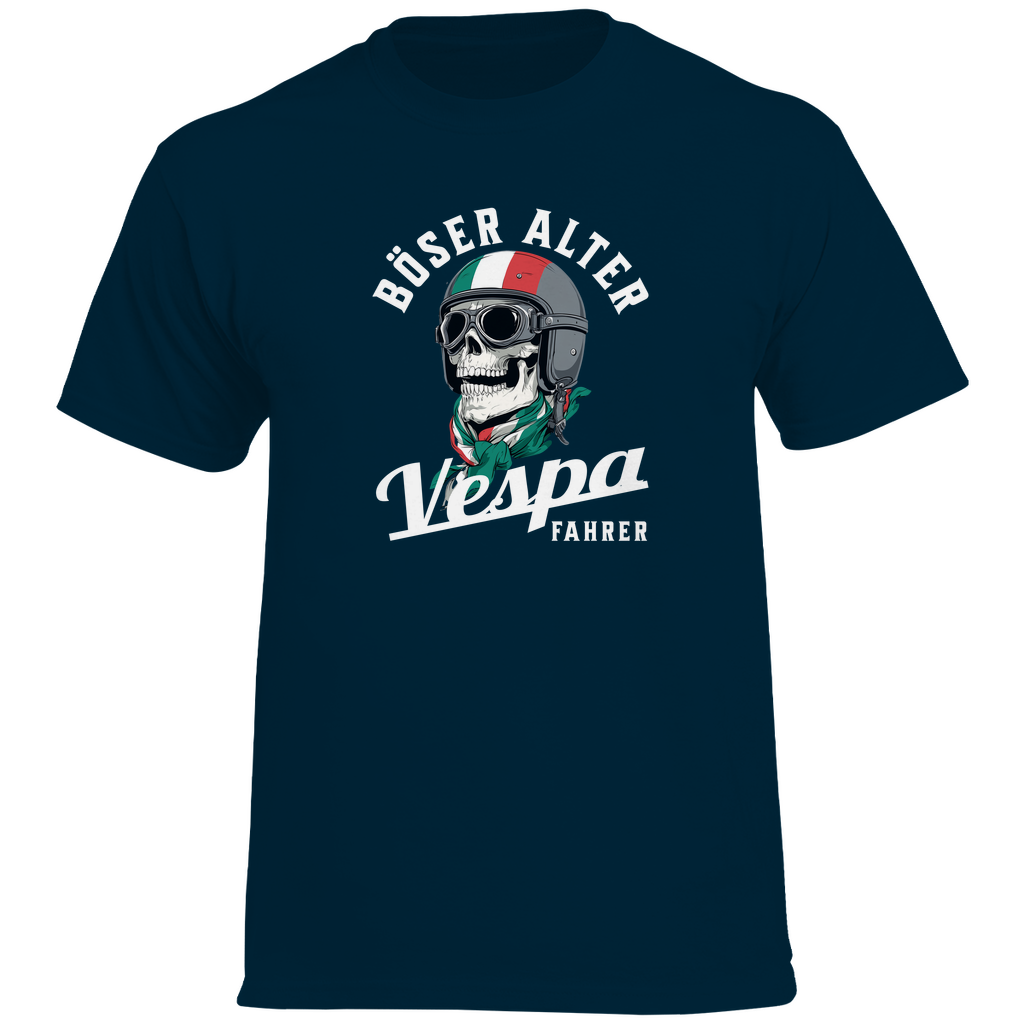 Böser alter Vespa Fahrer T-Shirt - Italy Style
