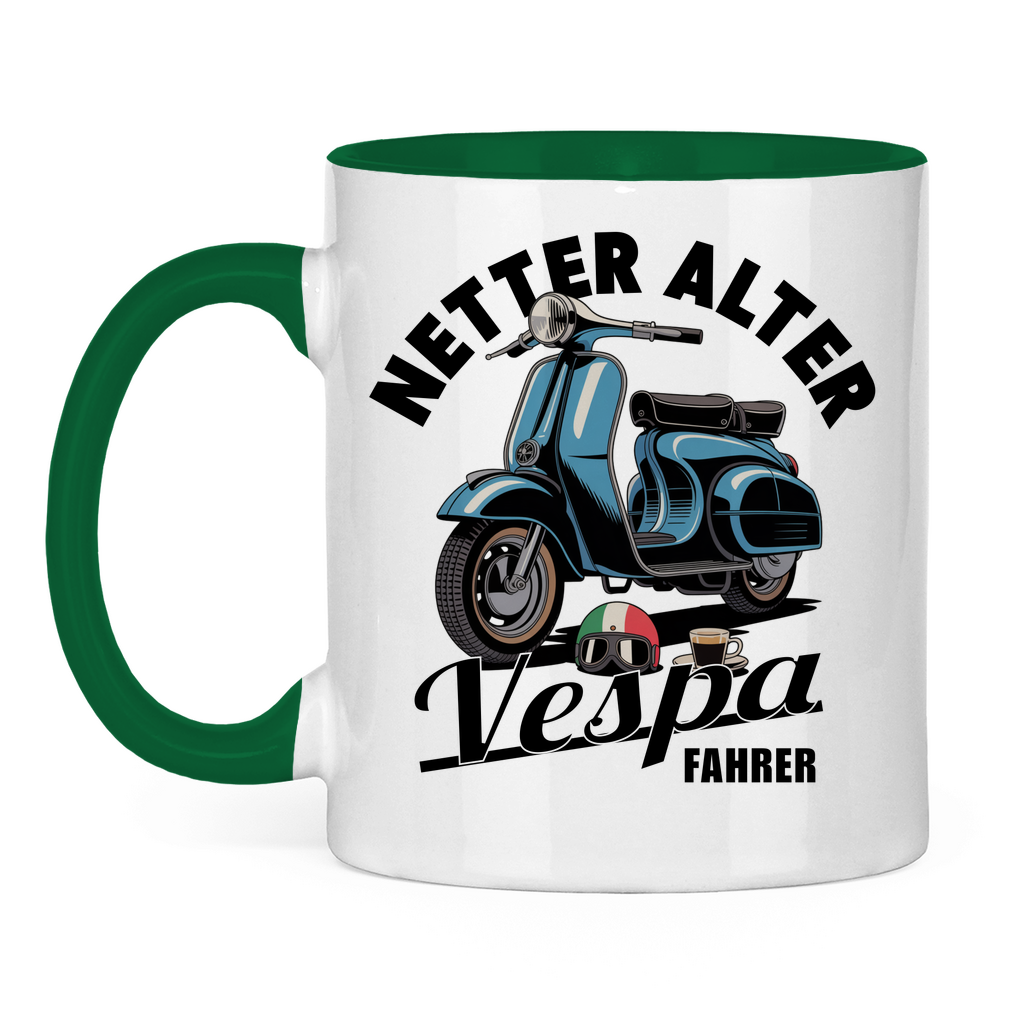 Tasse Netter alter Vespa Fahrer