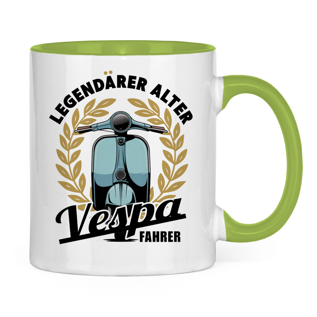 Tasse Legendärer alter Vespa Fahrer