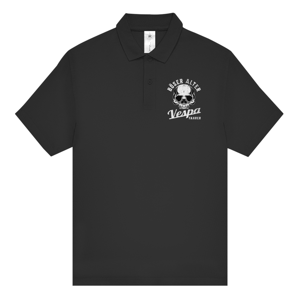 Poloshirt Böser alter Vespa Fahrer