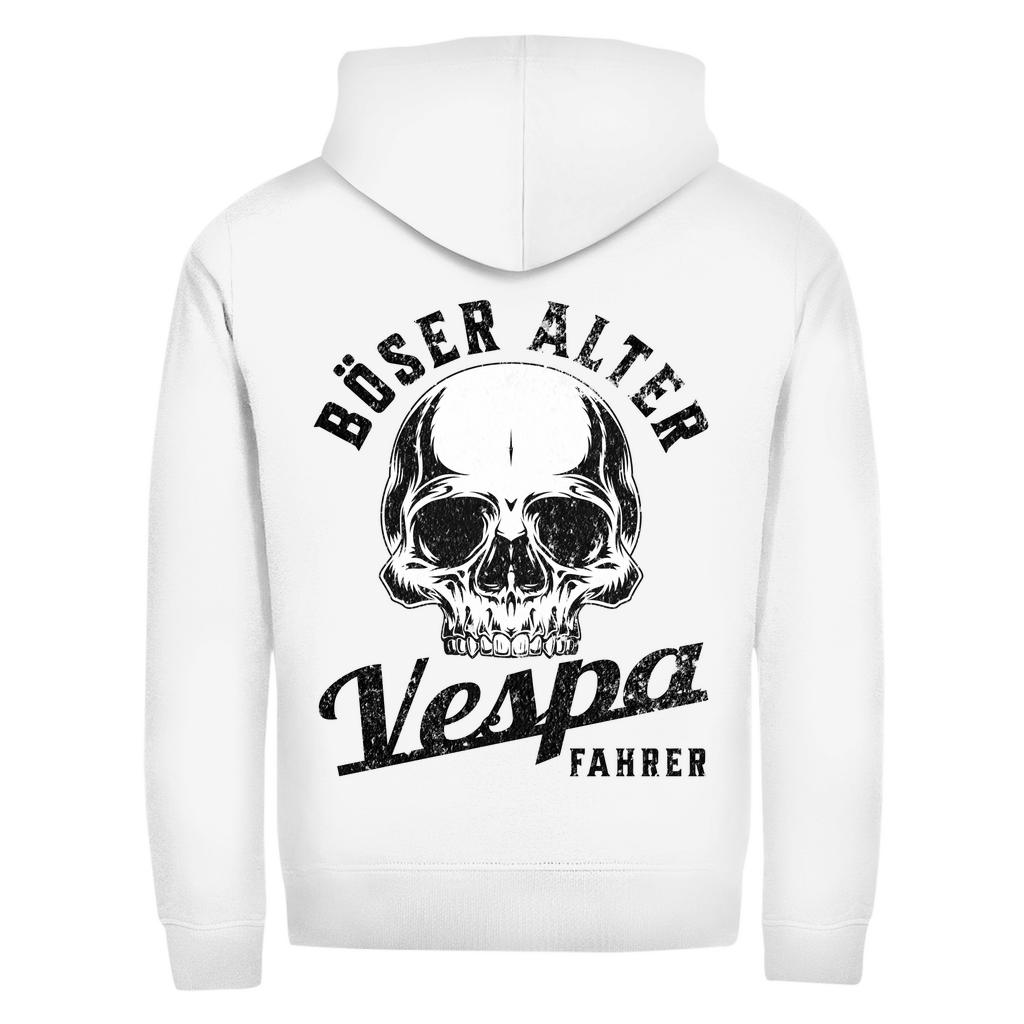 Böser alter Vespa Fahrer Zipper Hoodie
