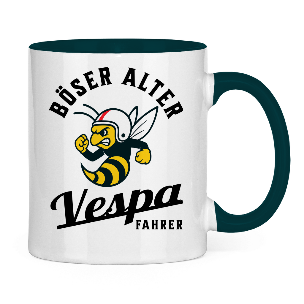 Tasse Böser alter Vespa Fahrer Wespe