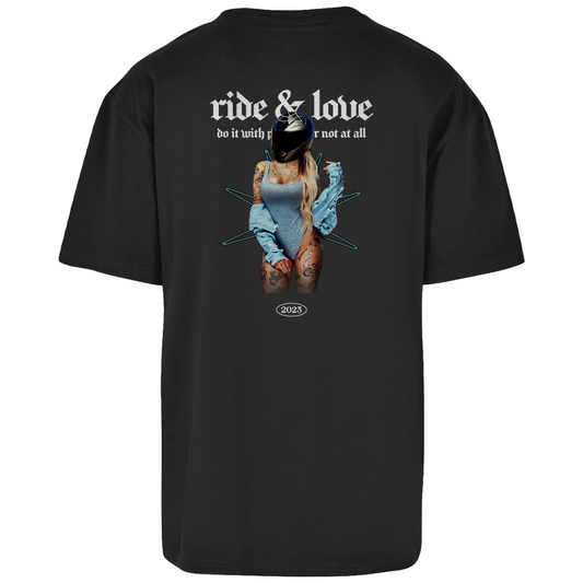 Ride & Love | Motorrad Oversized T-Shirt