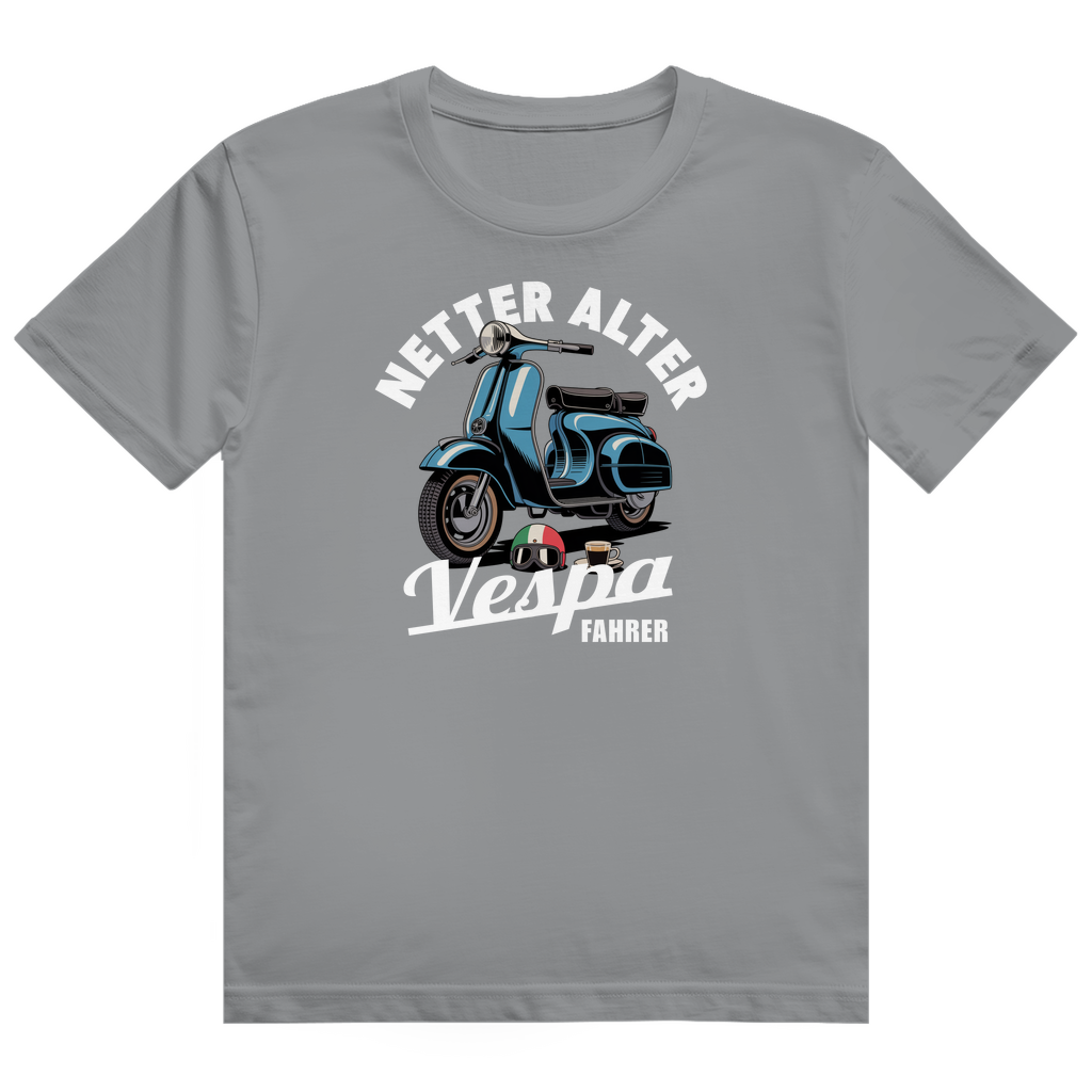Netter alter Vespa Fahrer T-Shirt