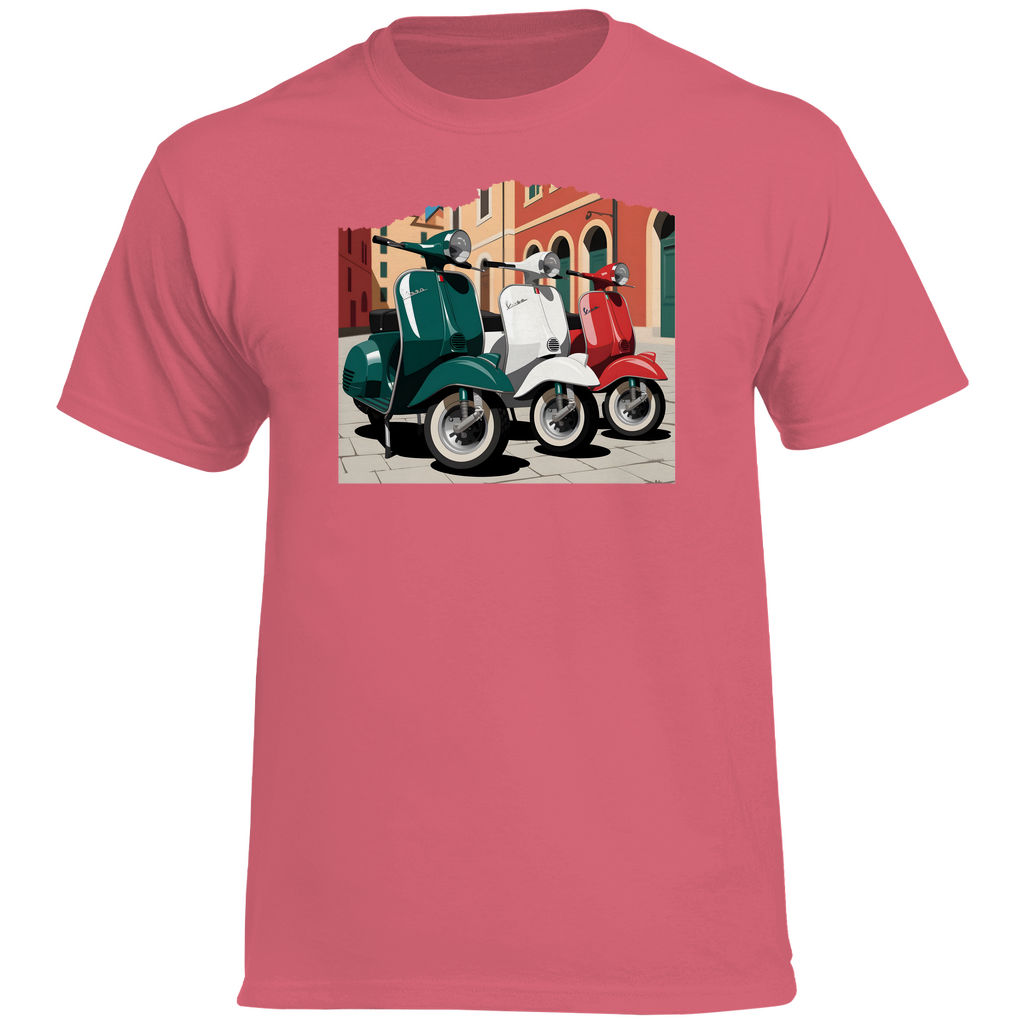 Italy Flagge Gemälde Vespa T-Shirt