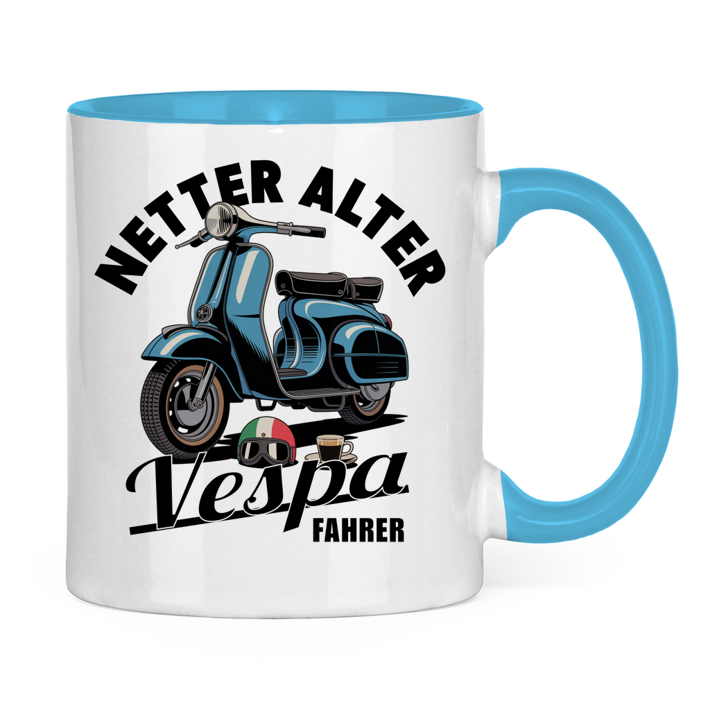 Tasse Netter alter Vespa Fahrer