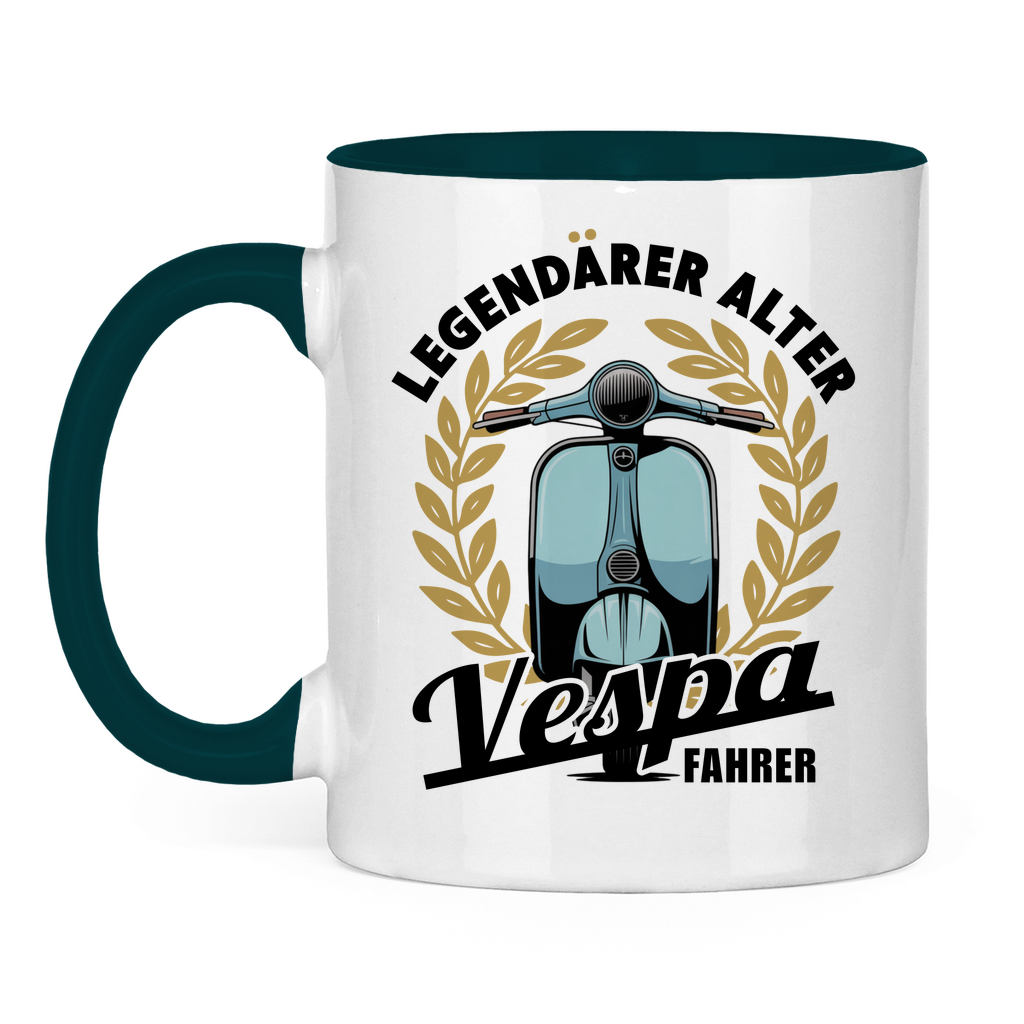 Tasse Legendärer alter Vespa Fahrer