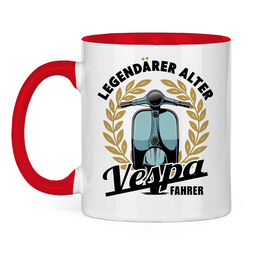 Tasse Legendärer alter Vespa Fahrer