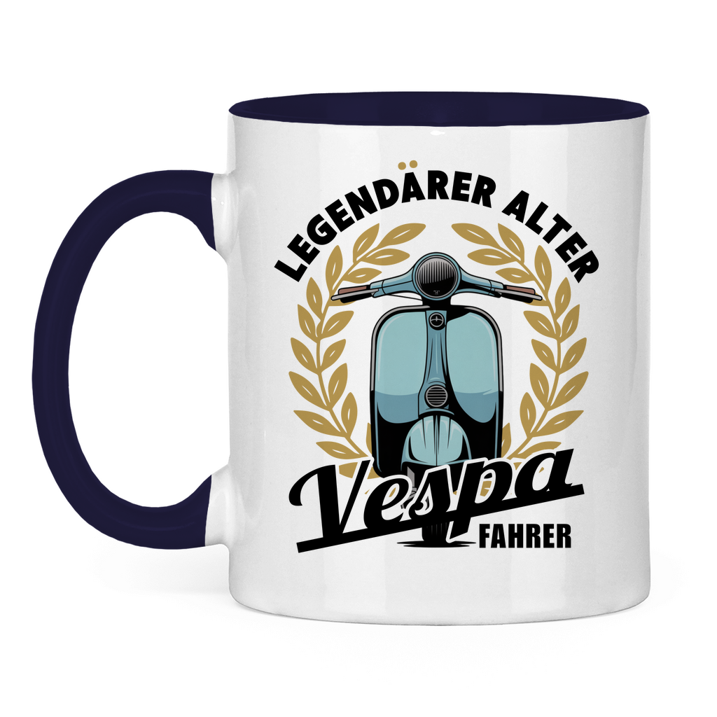 Tasse Legendärer alter Vespa Fahrer