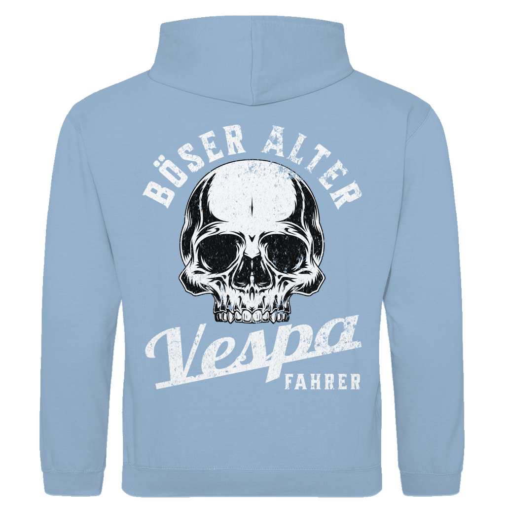Böser alter Vespa Fahrer Hoodie (Rückendruck)