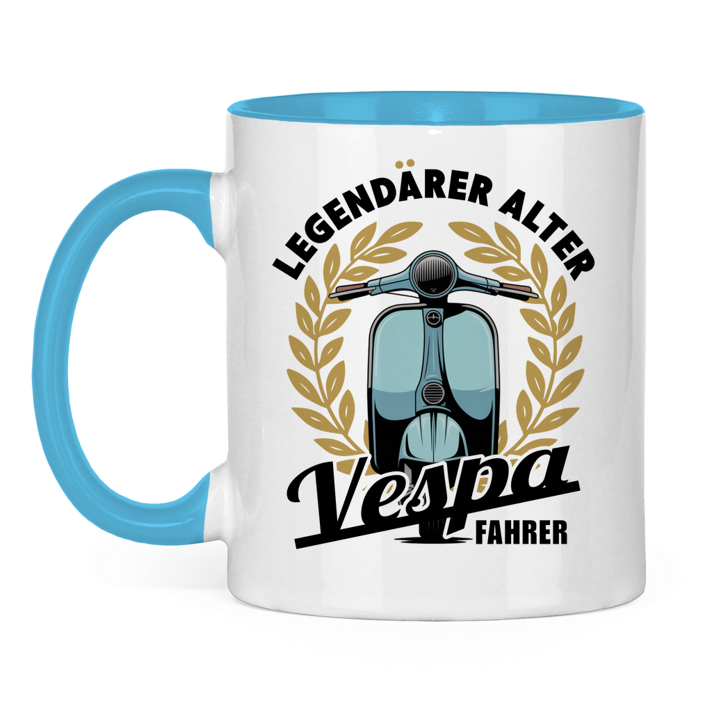 Tasse Legendärer alter Vespa Fahrer