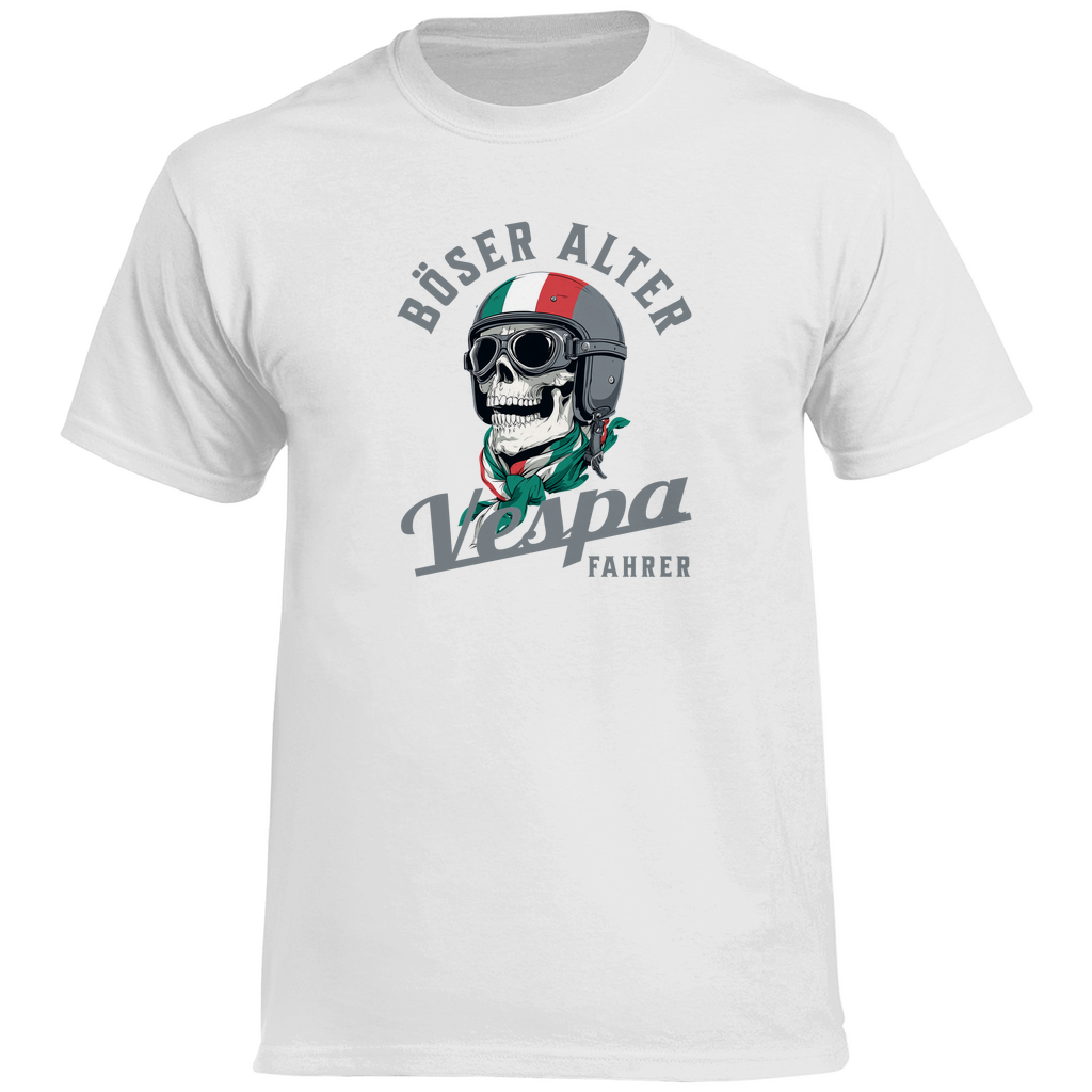 Böser alter Vespa Fahrer T-Shirt - Italy Style