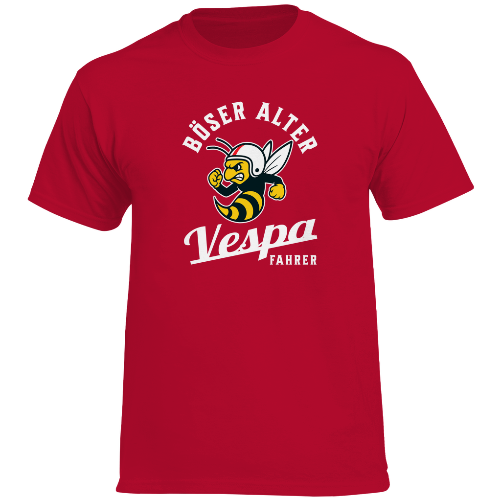 T-Shirt Böser alter Vespa Fahrer Wespe 2