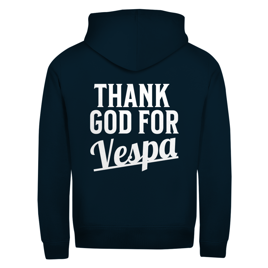 Thank God Vespa Hoodie Zipper