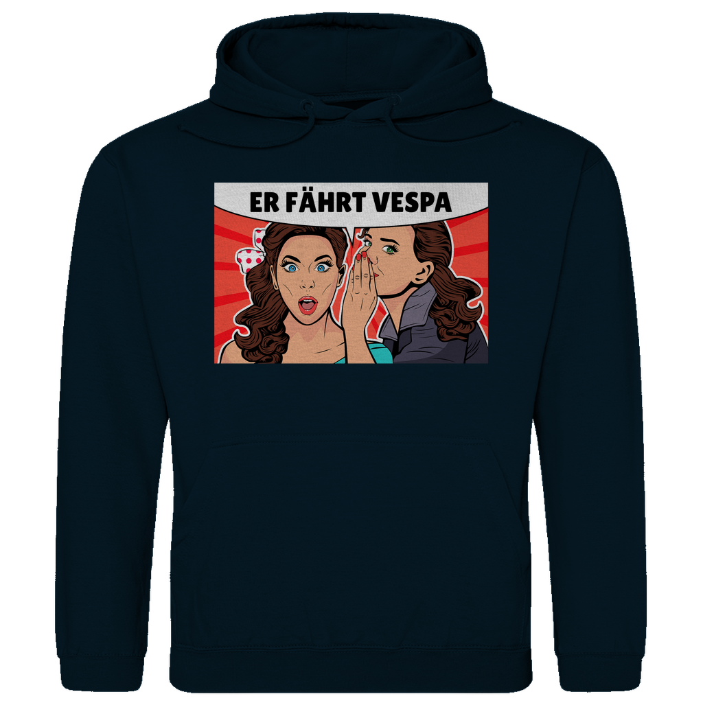 Er fährt Vespa Hoodie