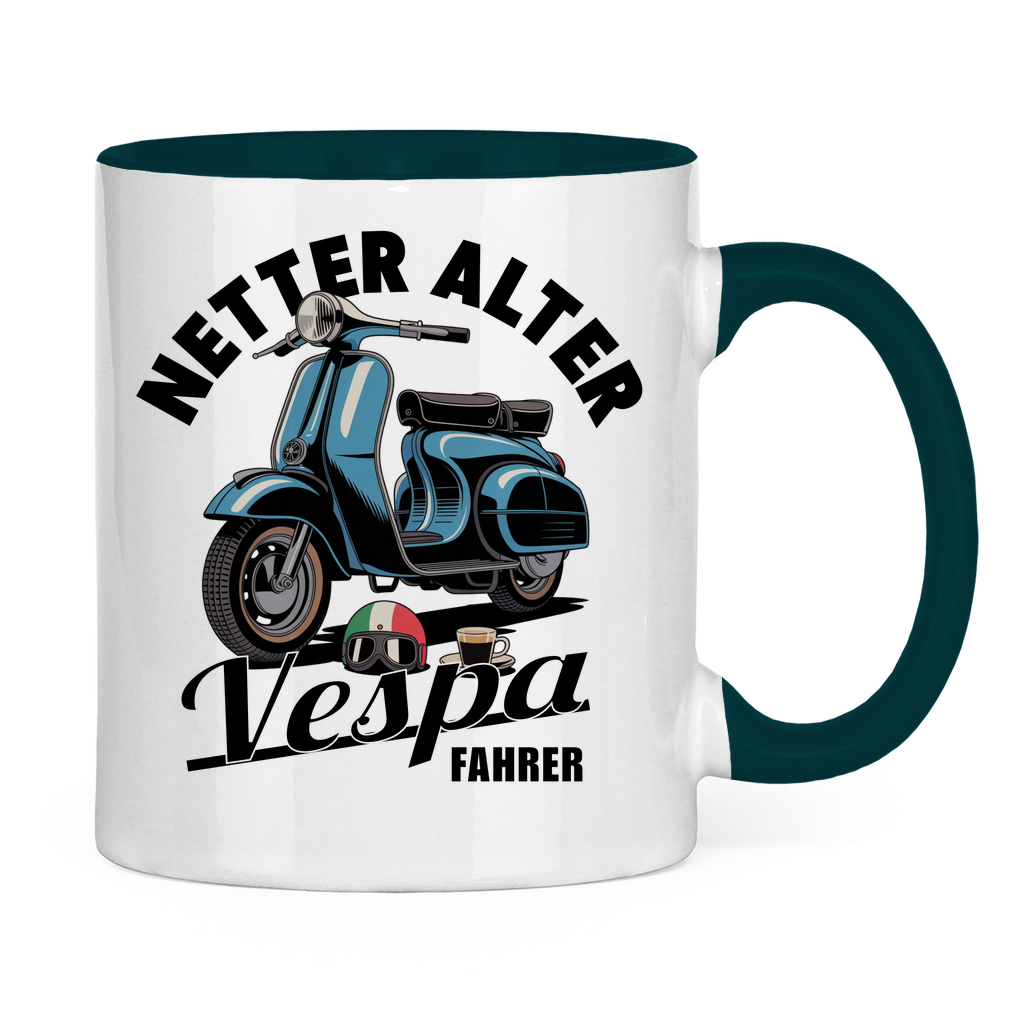 Tasse Netter alter Vespa Fahrer