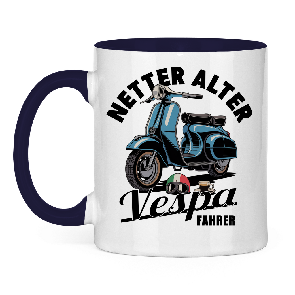 Tasse Netter alter Vespa Fahrer