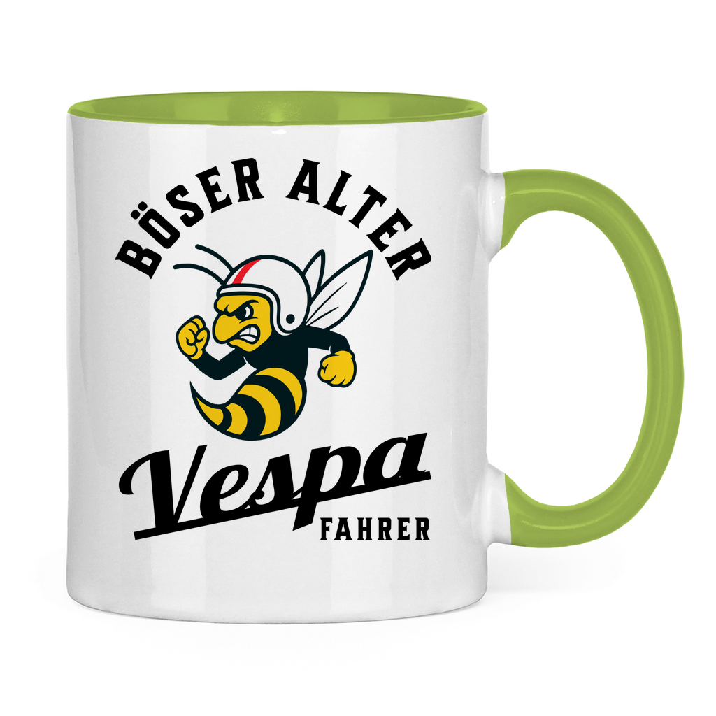 Tasse Böser alter Vespa Fahrer Wespe