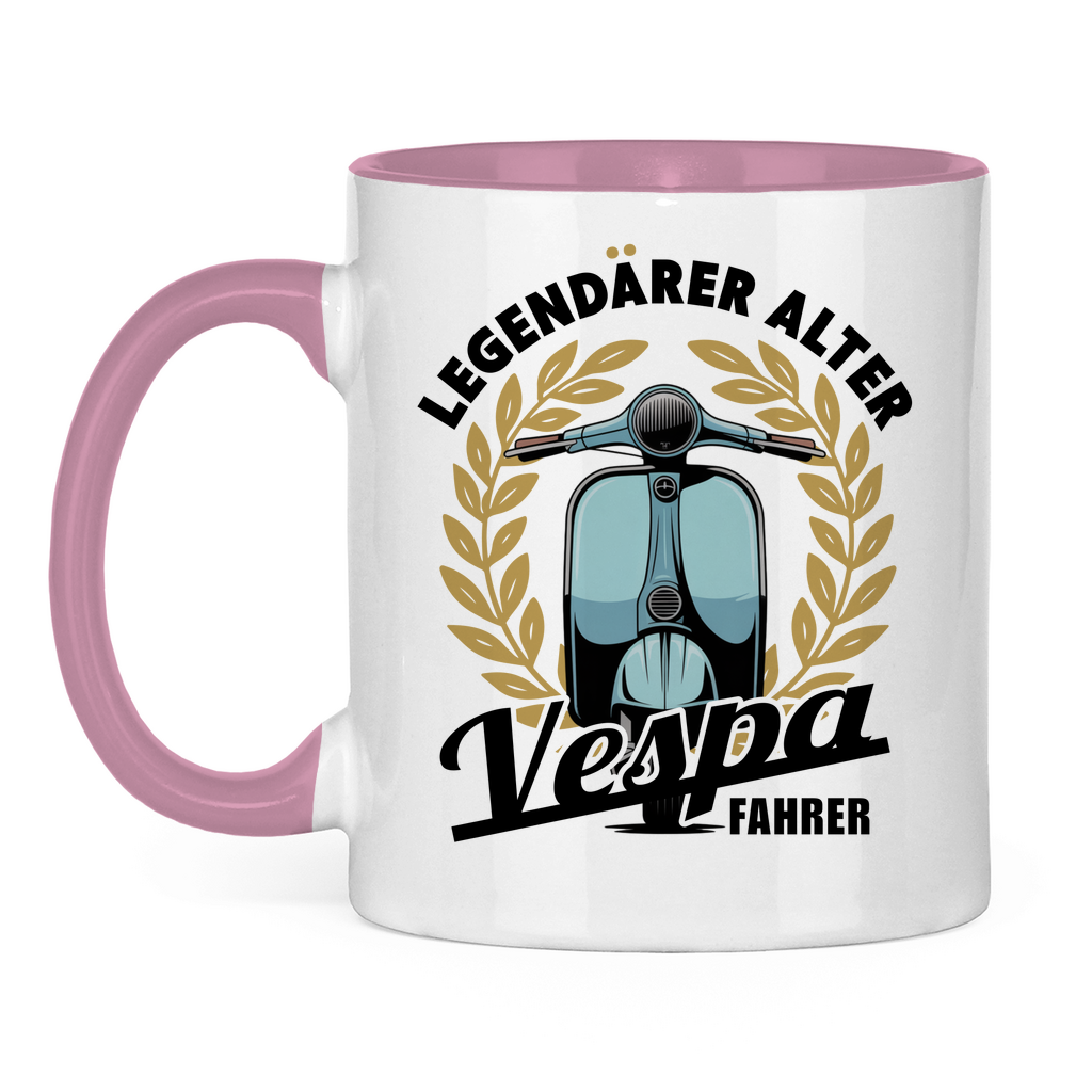 Tasse Legendärer alter Vespa Fahrer
