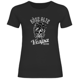 Böse alte Vespa fahrerin Damen T-Shirt