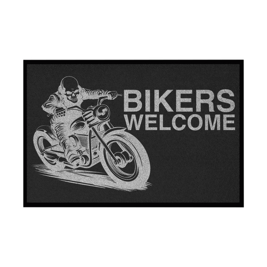 Bikers Welcome 2 Motorrad Fußmatte