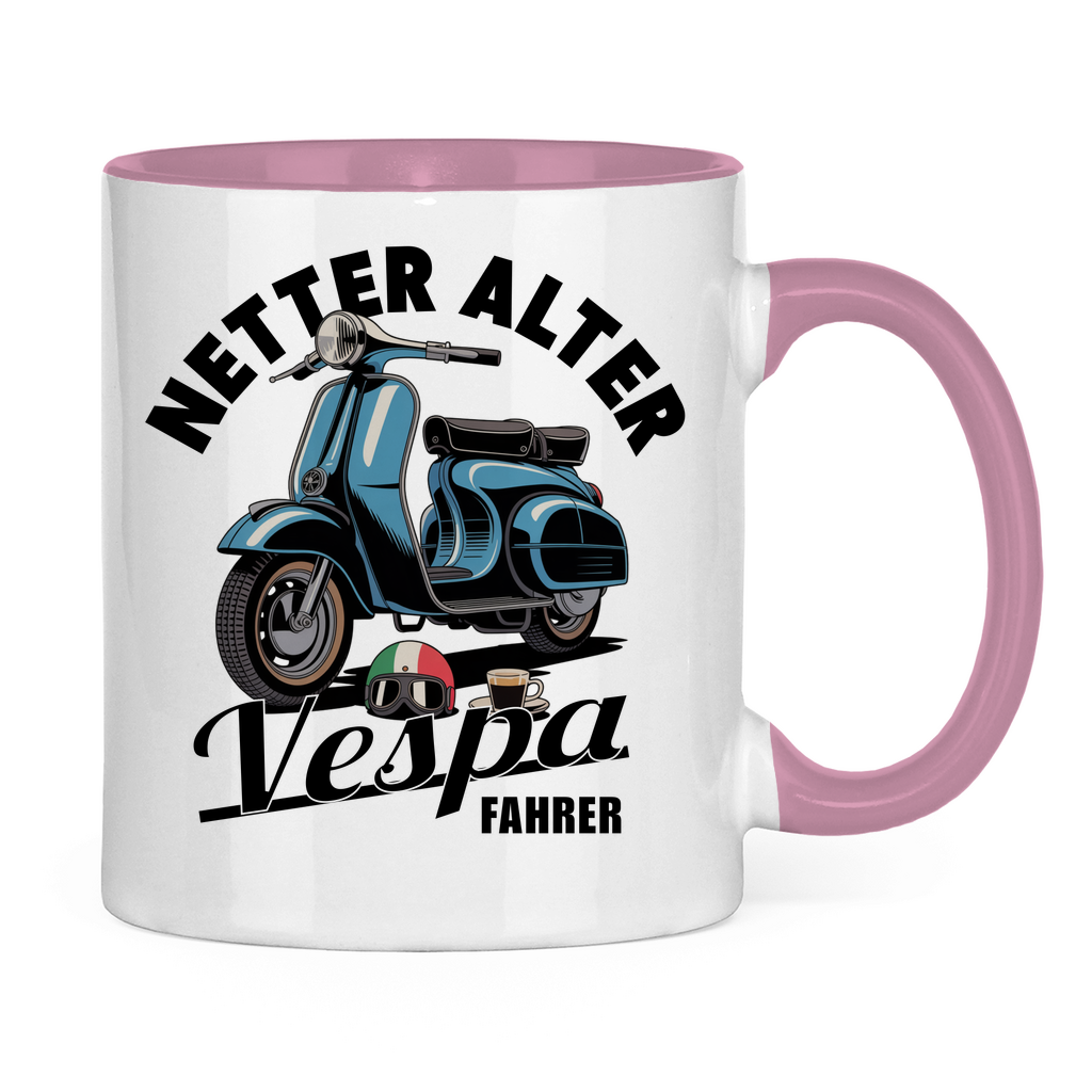 Tasse Netter alter Vespa Fahrer