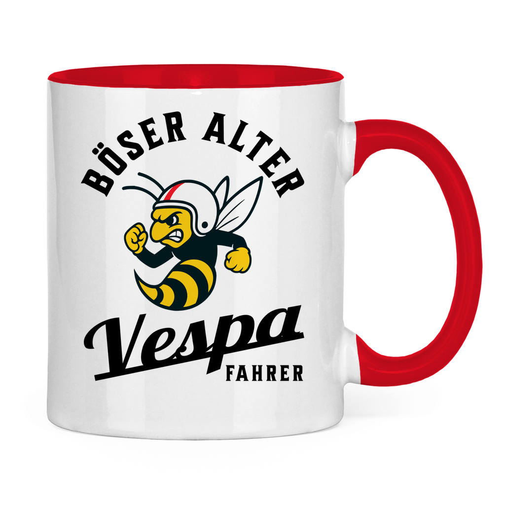 Tasse Böser alter Vespa Fahrer Wespe