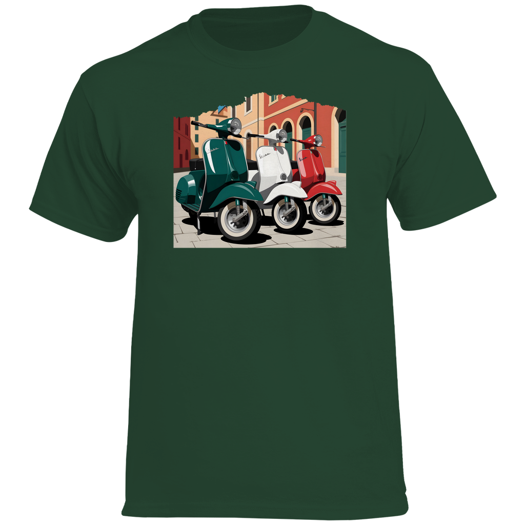 Italy Flagge Gemälde Vespa T-Shirt