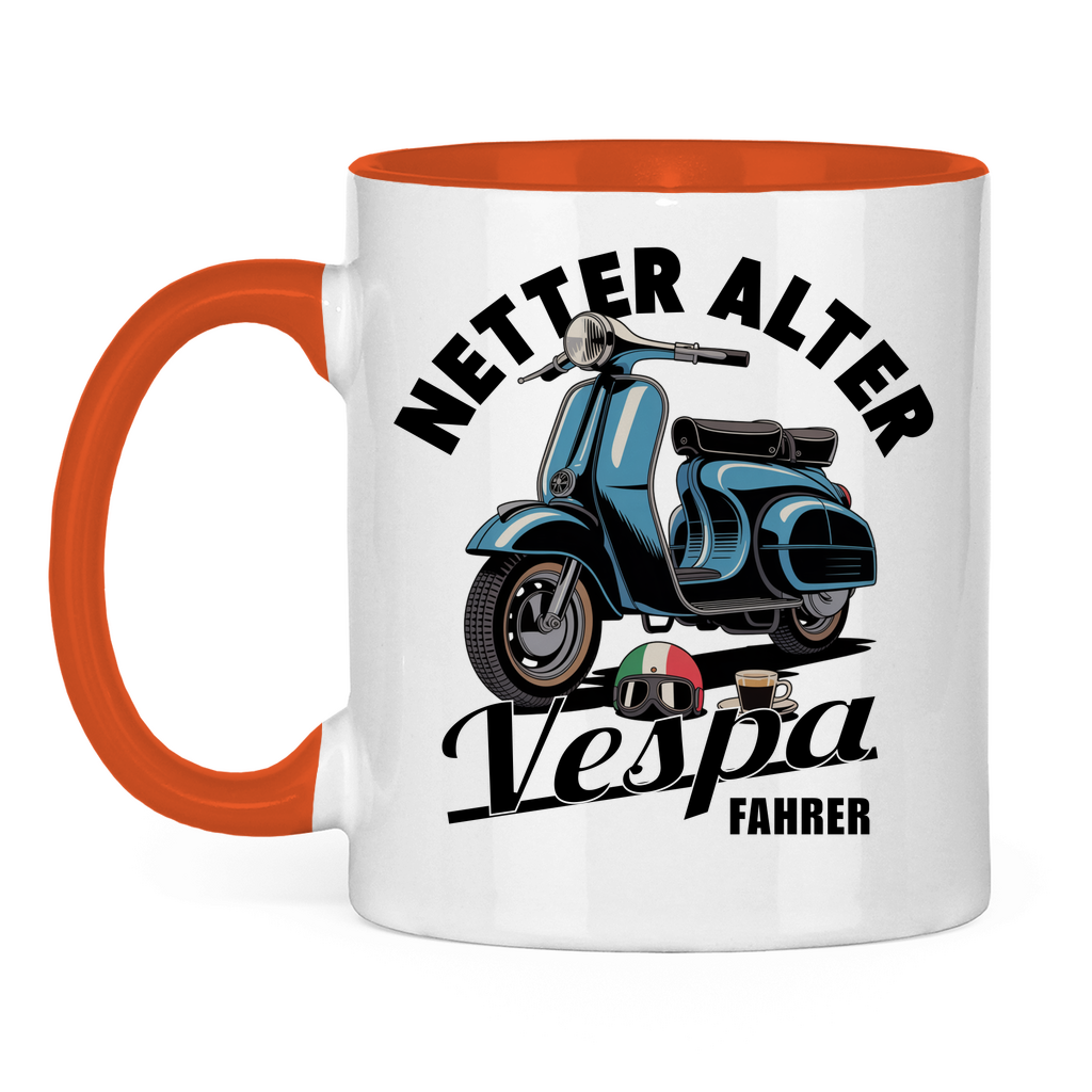 Tasse Netter alter Vespa Fahrer