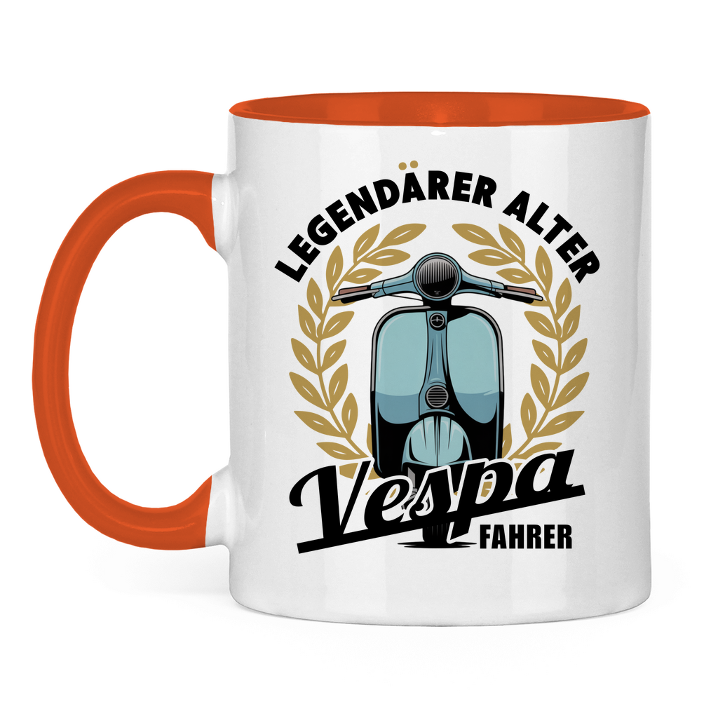 Tasse Legendärer alter Vespa Fahrer