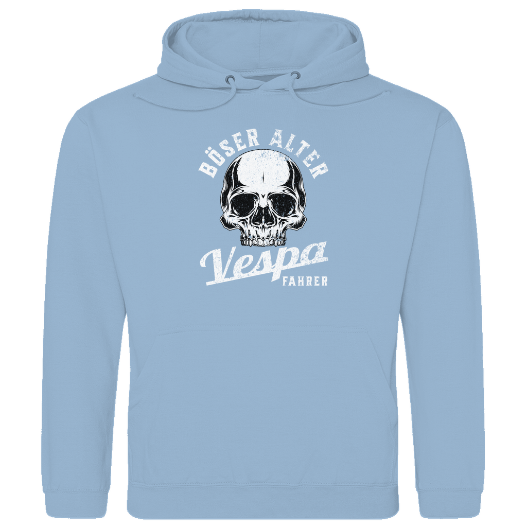 Böser alter Vespa Fahrer Hoodie - Sky Blue - XL