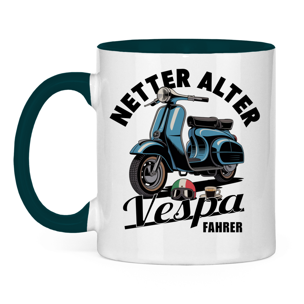Tasse Netter alter Vespa Fahrer
