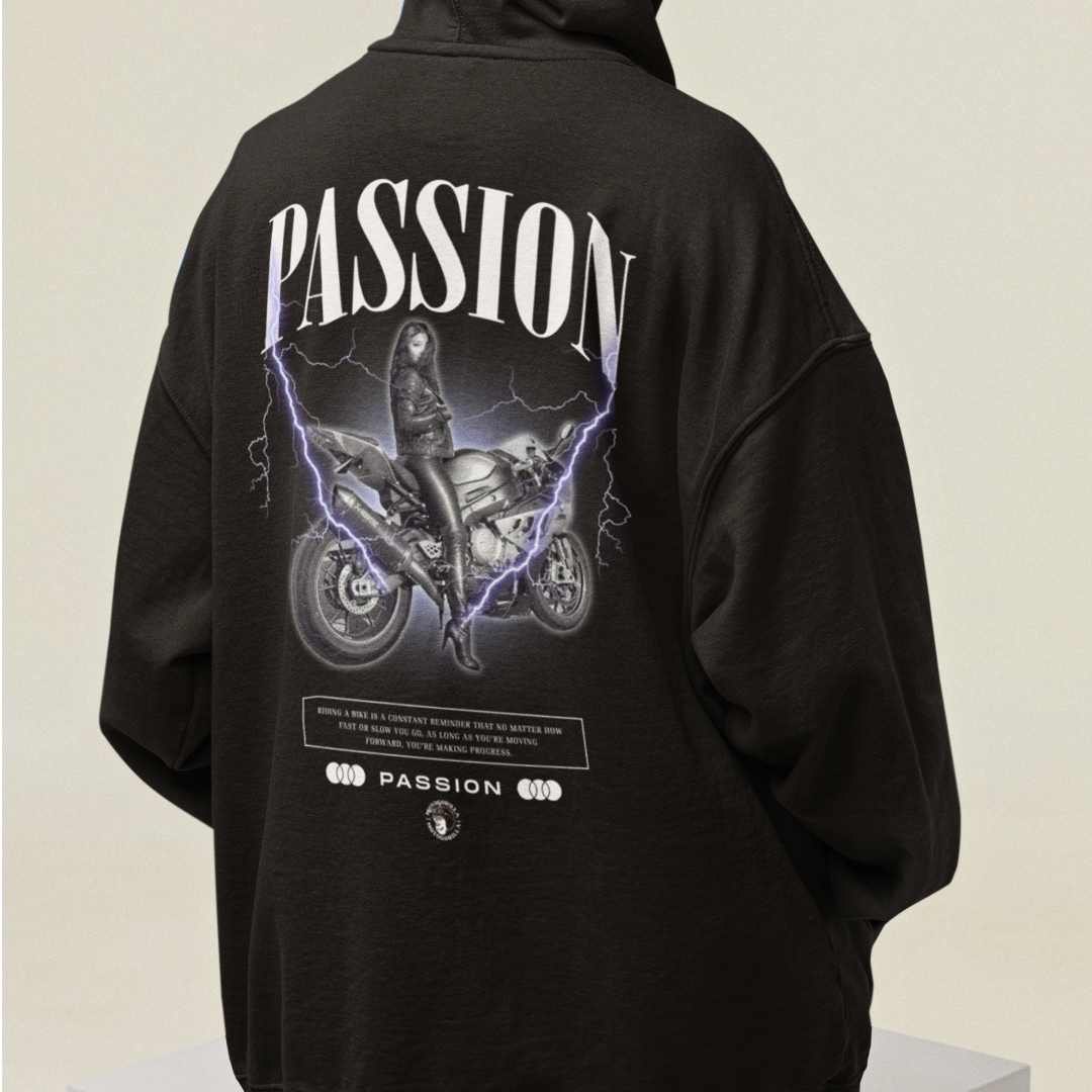 Passion | Motorrad Oversized Hoodie