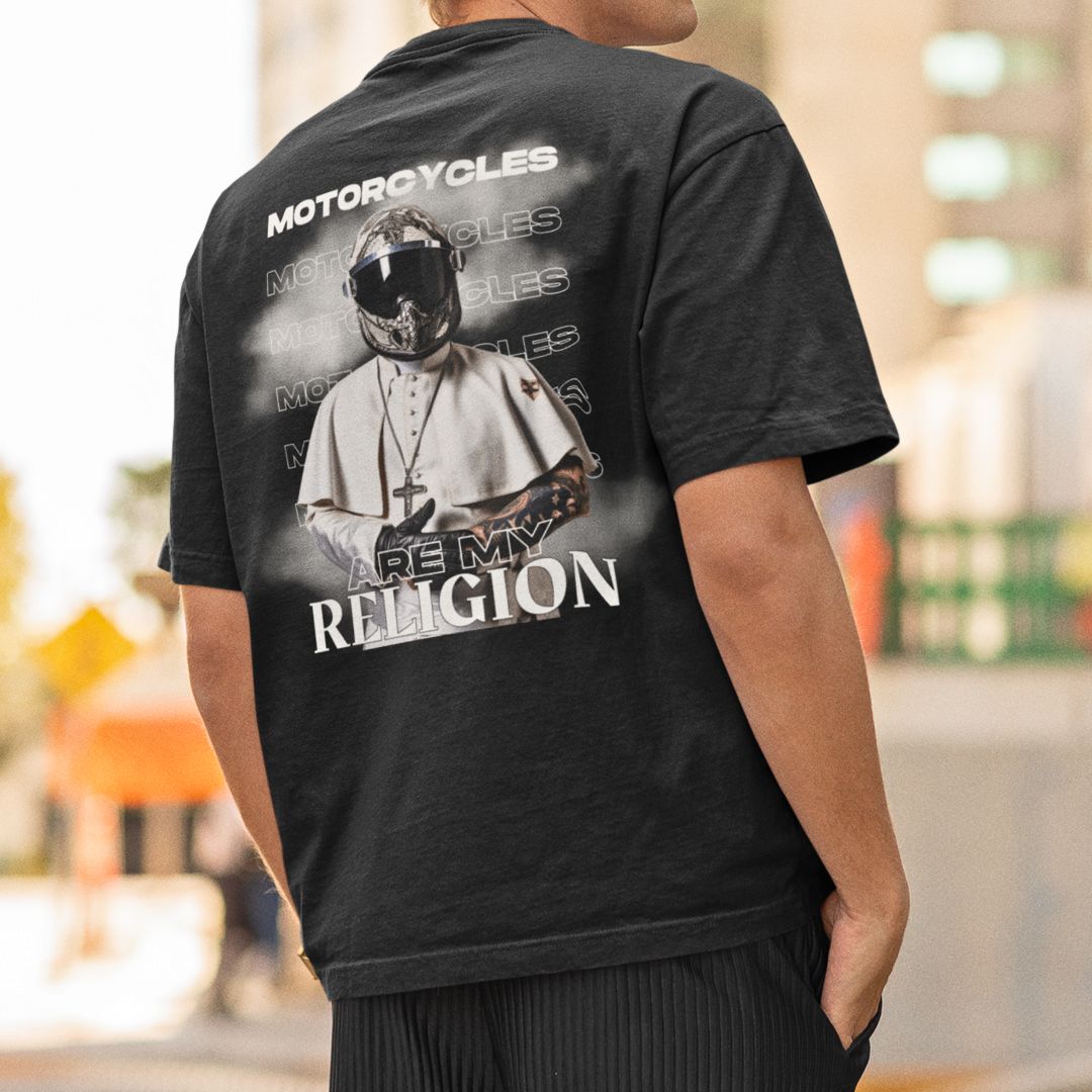 Religion Motorrad Oversized T-Shirt