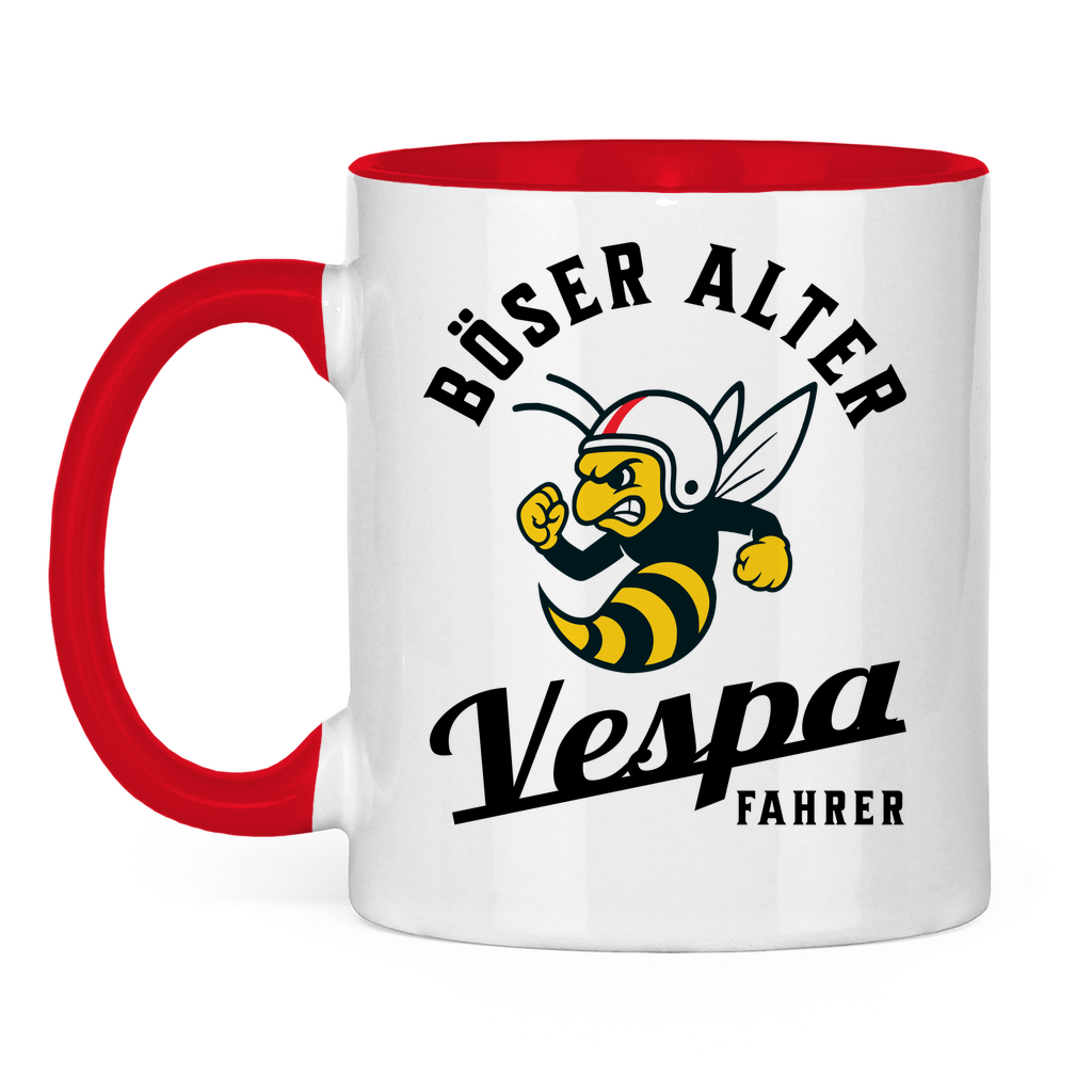Tasse Böser alter Vespa Fahrer Wespe
