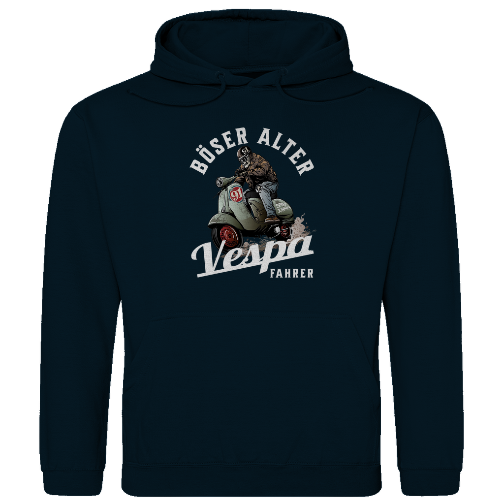 Hoodie Böser alter Vespa Fahrer mit Vespa