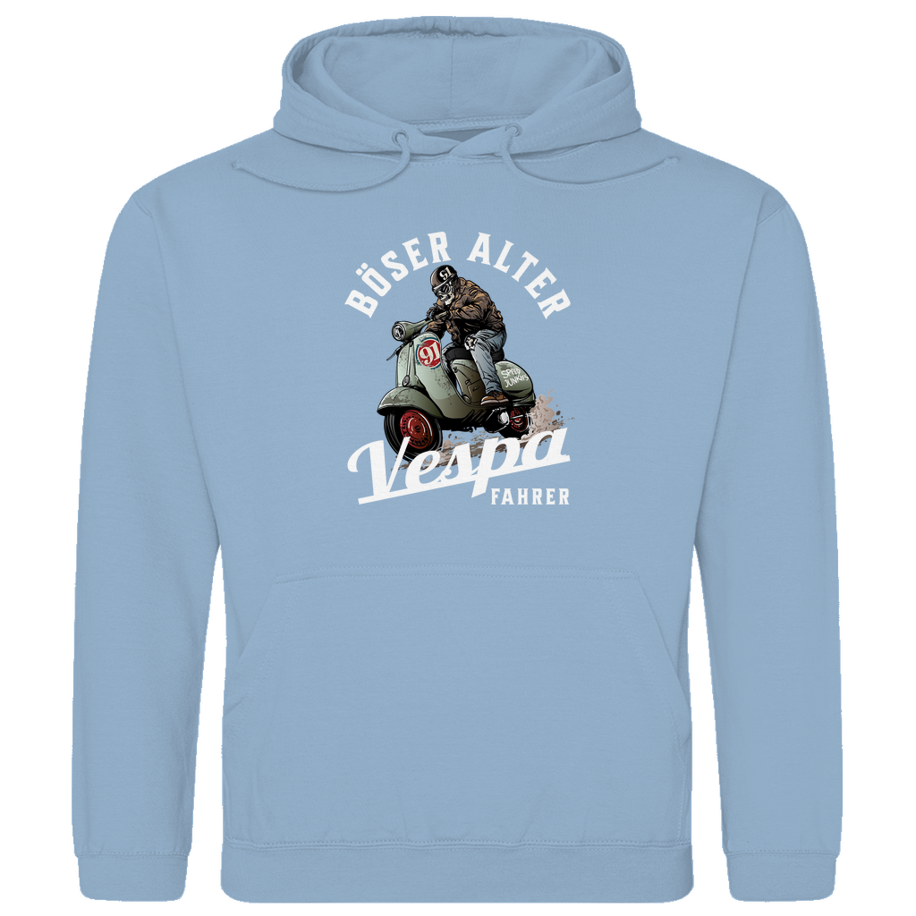 Hoodie Böser alter Vespa Fahrer mit Vespa