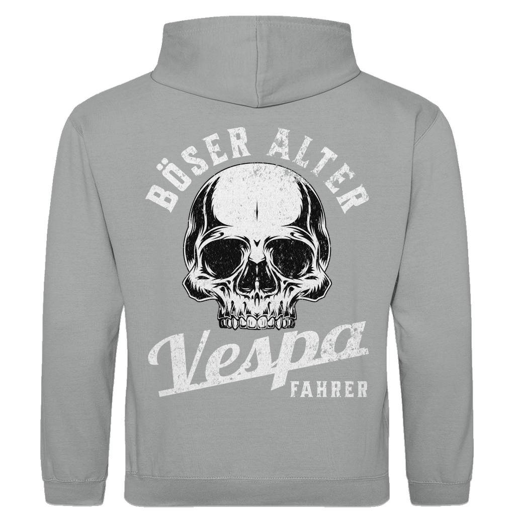 Böser alter Vespa Fahrer Hoodie (Rückendruck)