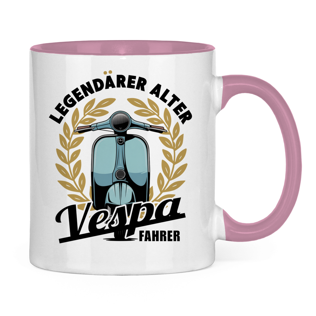 Tasse Legendärer alter Vespa Fahrer