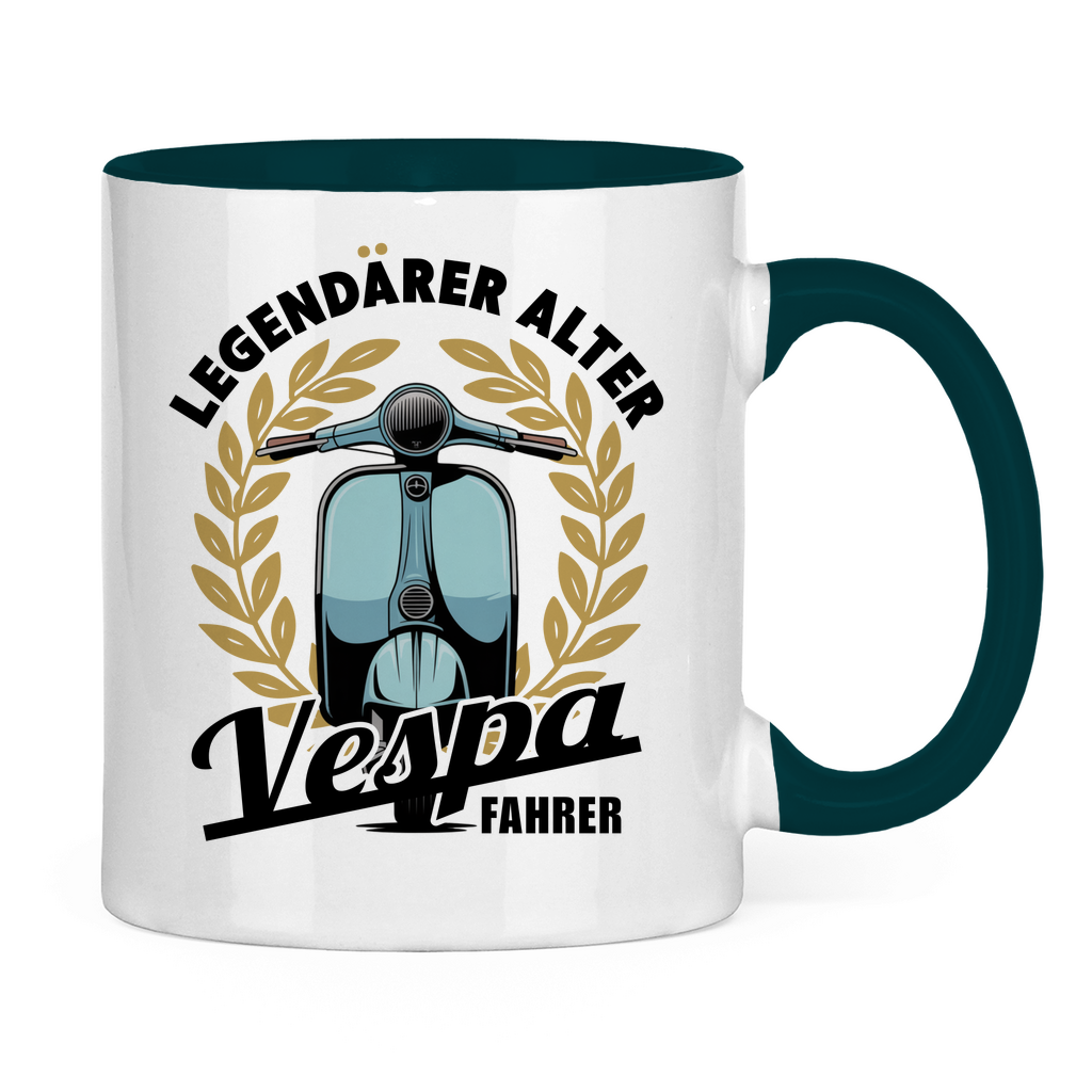 Tasse Legendärer alter Vespa Fahrer