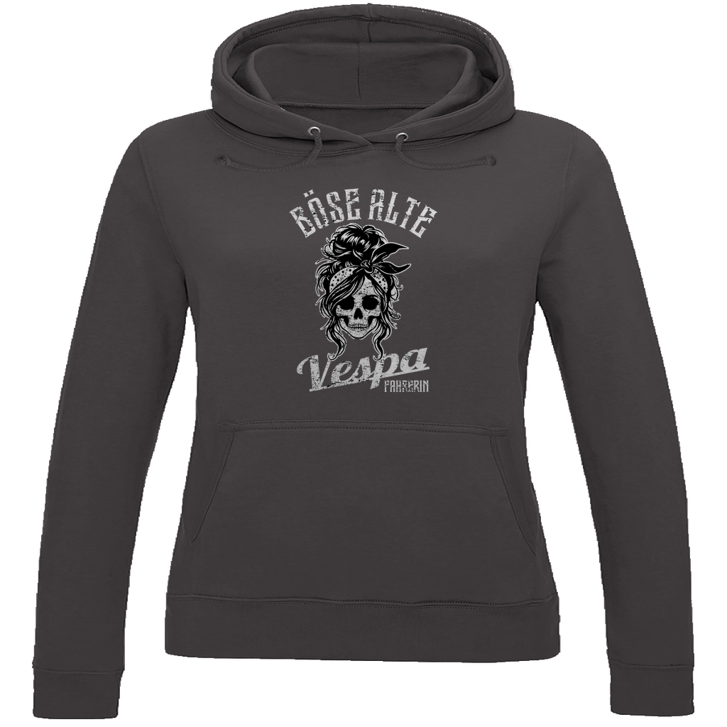 Böse alte Vespa Fahrerin Damen Hoodie