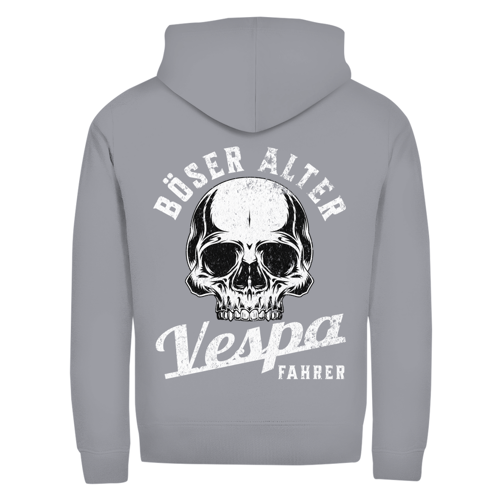 Böser alter Vespa Fahrer Zipper Hoodie