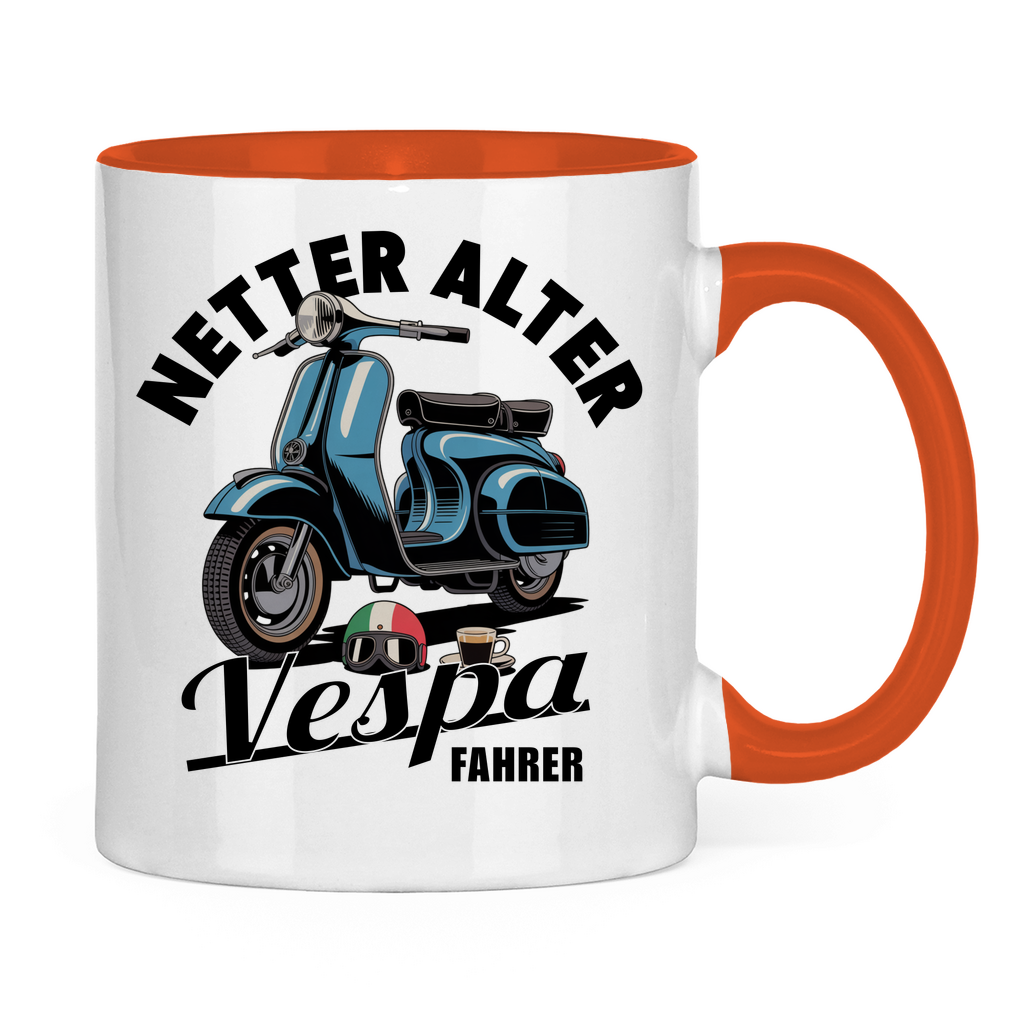 Tasse Netter alter Vespa Fahrer