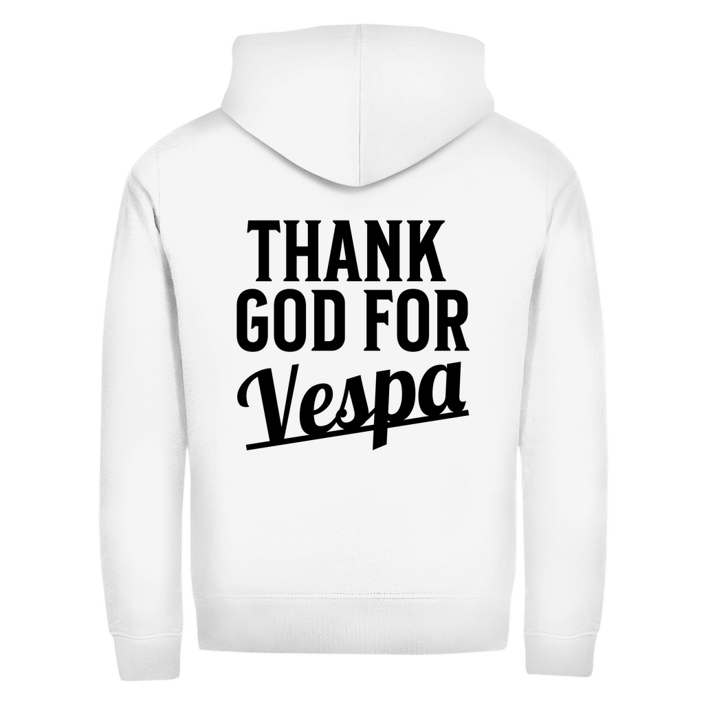 Thank God Vespa Hoodie Zipper