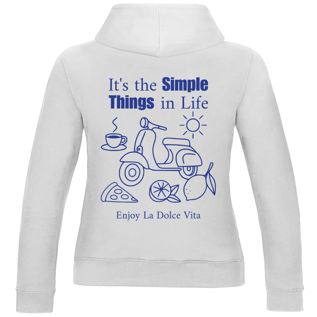 Damen Hoodie Simple Things (Rücken)