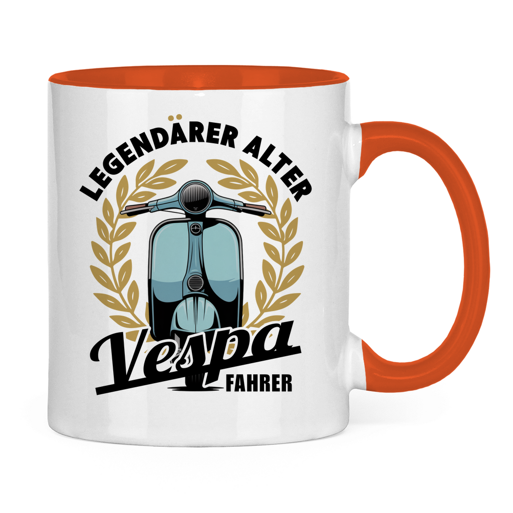 Tasse Legendärer alter Vespa Fahrer