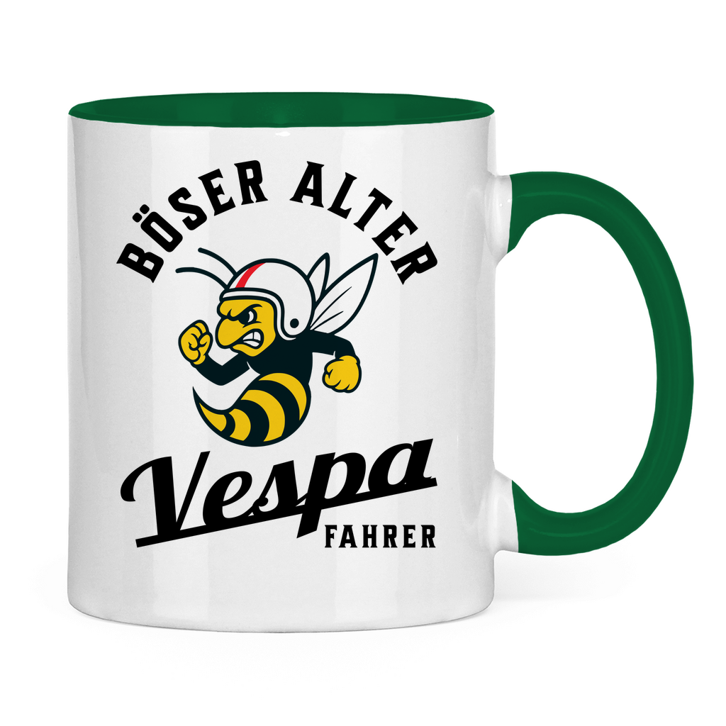 Tasse Böser alter Vespa Fahrer Wespe