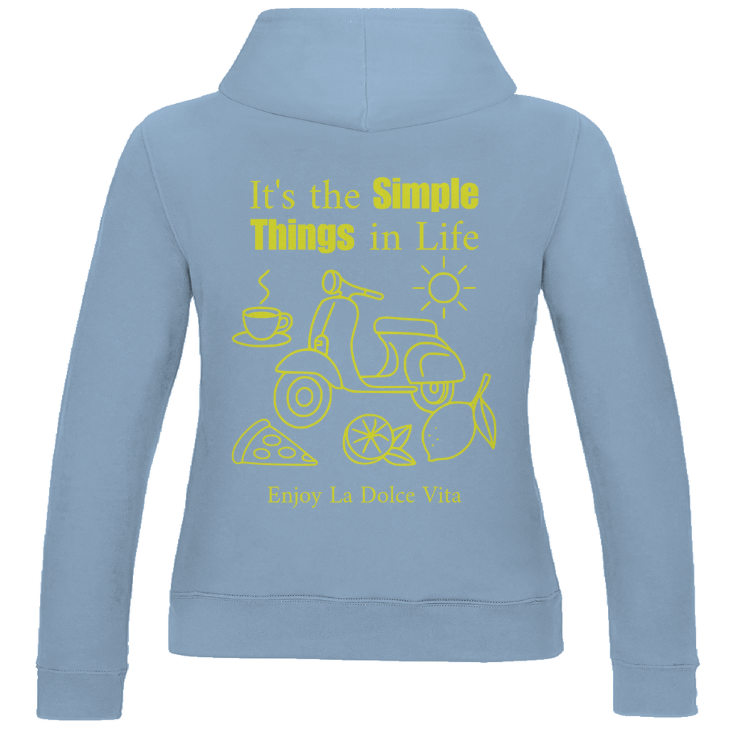 Damen Hoodie Simple Things (Rücken)